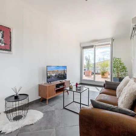 Les Terrasses - T3 Spacieux Avec Parking Gratuit דירה טולוז